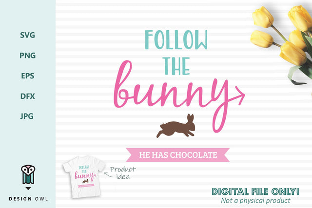 Follow the bunny SVG Design Owl 