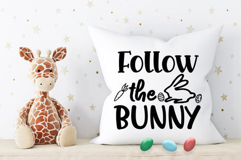 Follow the Bunny SVG I Easter SVG I Easter Cut Files SVG Happy Printables Club 