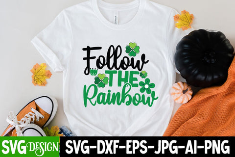 Follow the Rainbow SVG Cut File,Follow the Rainbow SUblimation, Happy St.Patrick's Day SVG Cut File, my 1st Patrick's Day SVG Cut File, my 1st Patrick's Day SVG Design, St.Patrick's Sublimation PNG, St.Patrick's Flag SVG Cut File, St.Patrick's Clipart PNG SVG BlackCatsMedia 