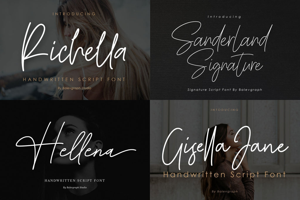 Font Bundle - Handwritten Signature Script Font | SoFontsy - So Fontsy