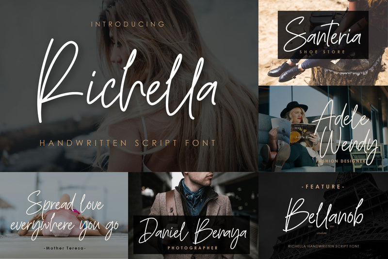 Font Bundle - Handwritten Signature Script Font | SoFontsy - So Fontsy