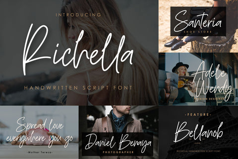 Font Bundle - Handwritten Signature Script Vol 1 Font Balevgraph Studio 