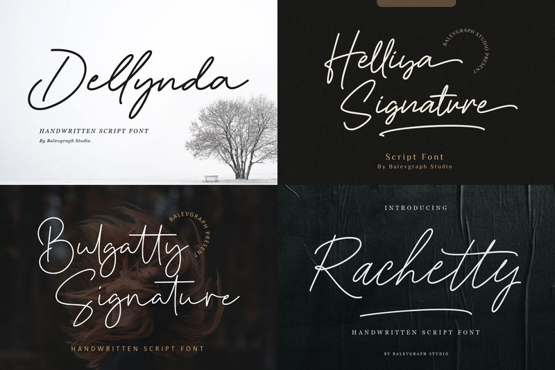 Font Bundle - Handwritten Signature Script Vol 2 | soFontsy - So Fontsy