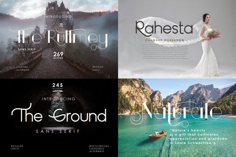 Font Bundle - Modern Sans Serif Vol 2 Font Balevgraph Studio 