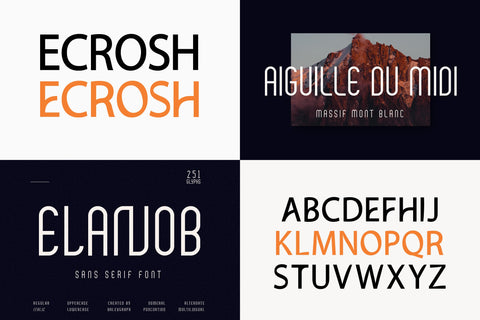 Font Bundle - Modern Sans Serif Vol 2 Font Balevgraph Studio 