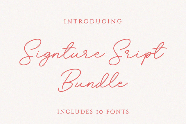 Font Bundle - Signature Script Family Font Balevgraph Studio 