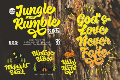 Fontastic Bundle - Font Script Edition Font Four Lines Std. 