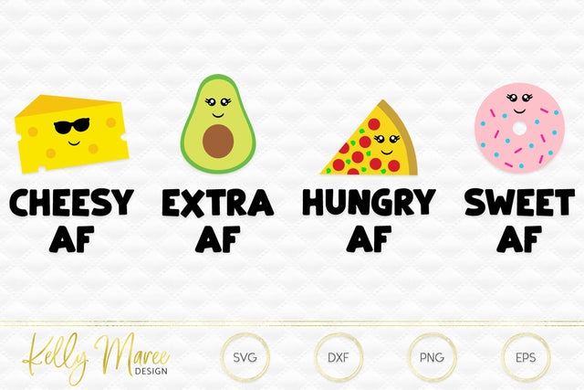 Food AF SVG Bundle Kelly Maree Design