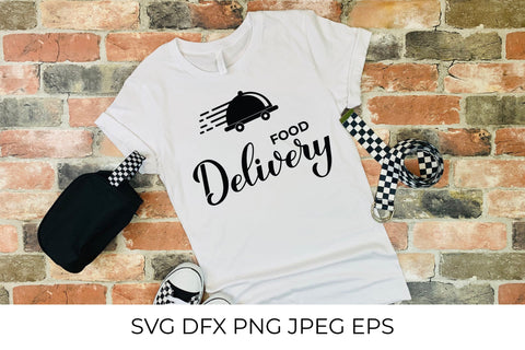 Food delivery calligraphy hand lettering. Takeaway service SVG LaBelezoka 