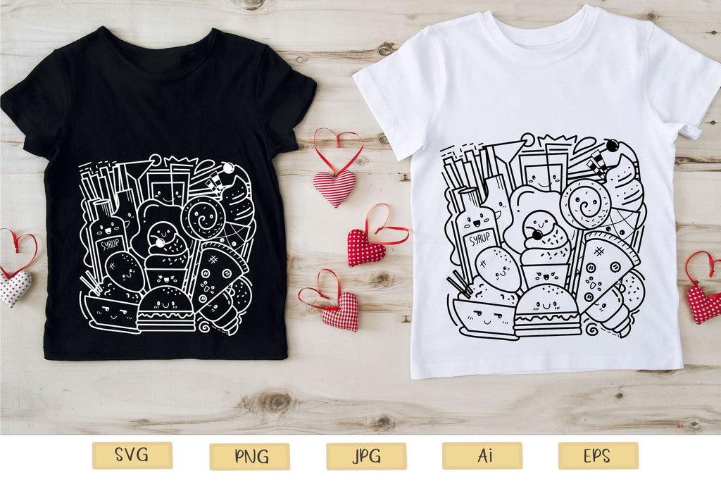 Design PNG E SVG De Doodle De Roupas - 4 Para Camisetas