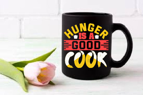 Food & Drink Tshirt Design Hunger is a good cook SVG SH_Tee store 