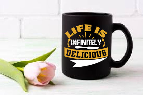Food & Drink Tshirt Design Life is infinitely delicious SVG SH_Tee store 