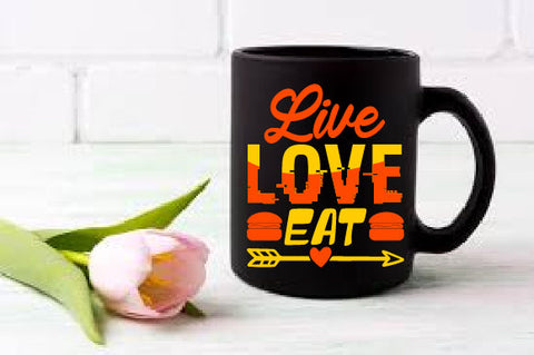 Food & Drink Tshirt Design Live love eat SVG SH_Tee store 