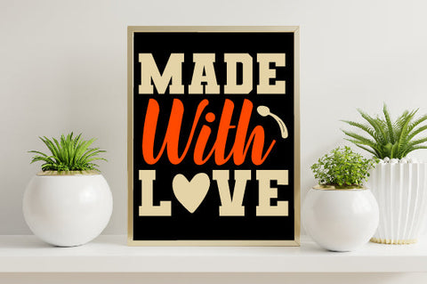 Food & Drink Tshirt Design Made with love SVG SH_Tee store 