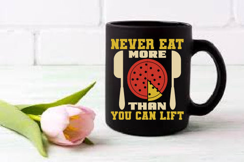 Food & Drink Tshirt Design Never eat more than you can lift SVG SH_Tee store 