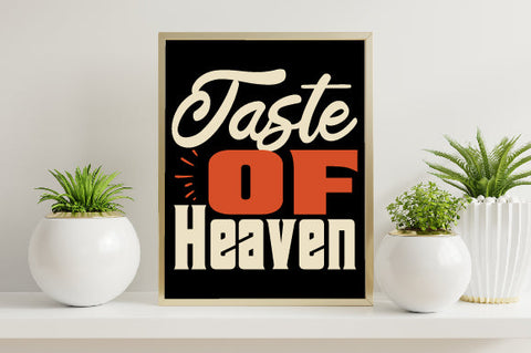Food & Drink Tshirt Design Taste of heaven SVG SH_Tee store 