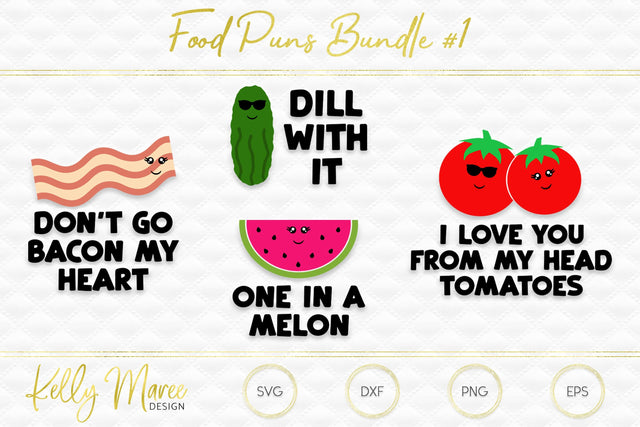 Food Puns Bundle #1 Kelly Maree Design
