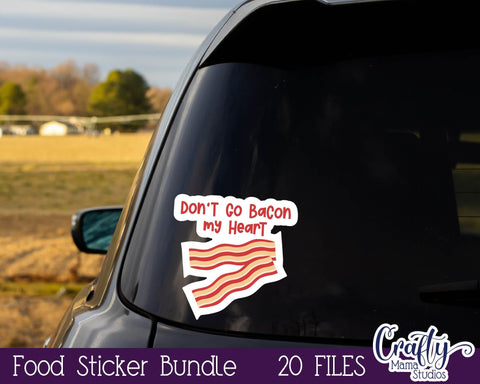 Food Stickers - Valentine's Day Stickers - Kid's Valentine Png SVG Crafty Mama Studios 