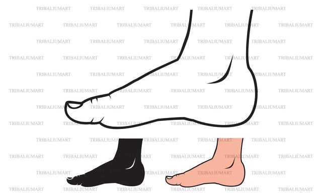 Foot standing SVG TribaliumArtSF 