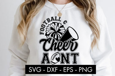 Football And Cheer Aunt SVG Cut File PNG SVG Freeling Design House 