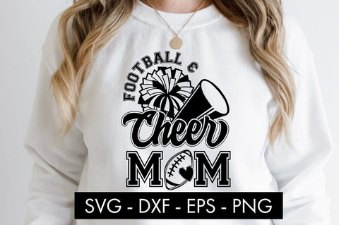 Football And Cheer Mom SVG Cut File PNG SVG Freeling Design House 