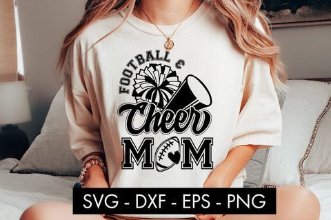 Football And Cheer Mom SVG Cut File PNG SVG Freeling Design House 