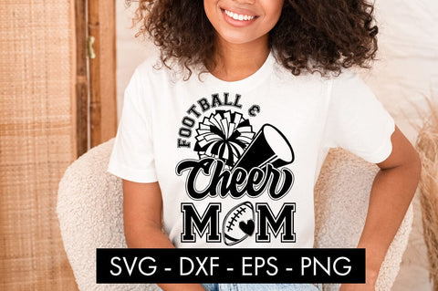 Football And Cheer Mom SVG Cut File PNG SVG Freeling Design House 