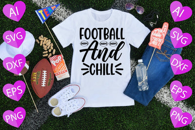 Football and Chill SVG CraftlabSvg29 