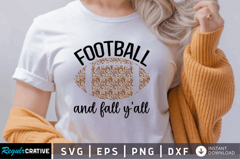 Football and fall yall SVG SVG Regulrcrative 
