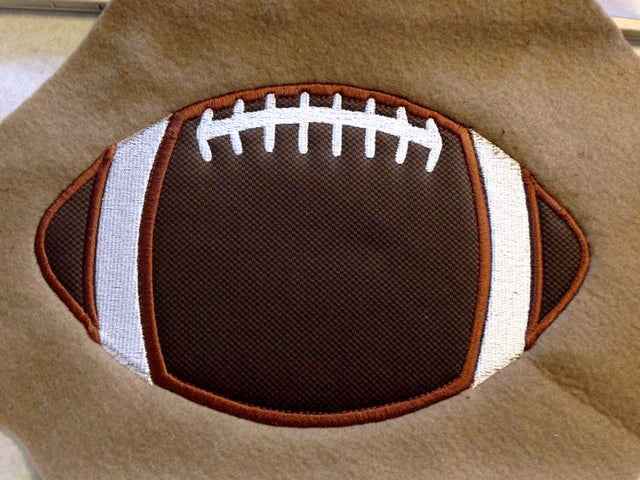 Football Applique Embroidery Embroidery/Applique Designed by Geeks 