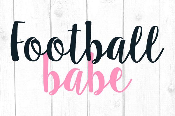 Football Babe Svg SVG cricutfilesmg 