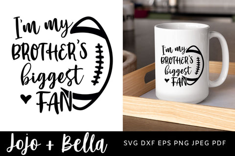 Football Brother Svg, Football Mascot Svg, Football Svg, SVG T-shirt designs, Mascot Svg, Cheerleader Svg, Shirt Svg, Svg Files For Cricut, Sublimation Designs Downloads SVG Jojo&Bella 