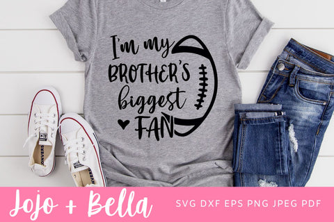 Football Brother Svg, Football Mascot Svg, Football Svg, SVG T-shirt designs, Mascot Svg, Cheerleader Svg, Shirt Svg, Svg Files For Cricut, Sublimation Designs Downloads SVG Jojo&Bella 