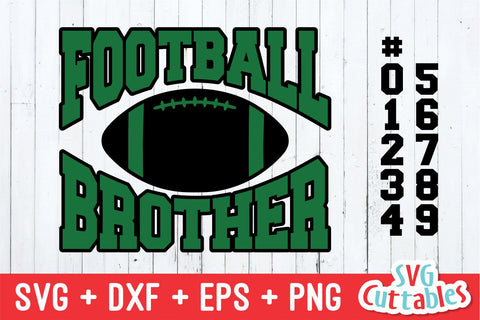 Football Brother SVG | Football SVG | Shirt Design SVG Svg Cuttables 