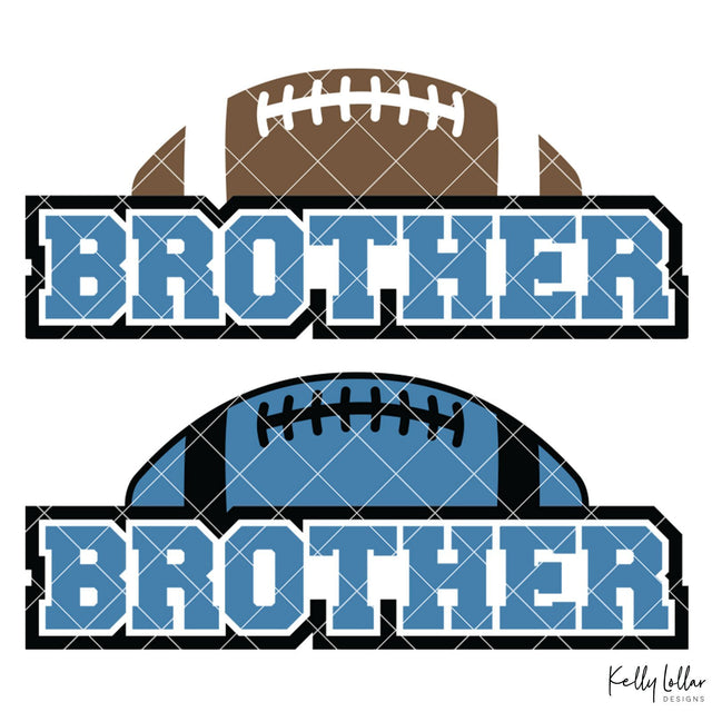 Football Brother SVG Kelly Lollar Designs 