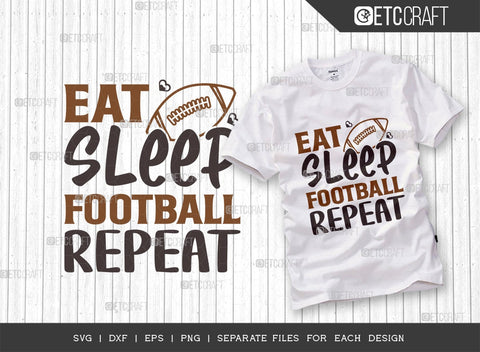 Football Bundle Vol-01 SVG | Sports Svg | Faith Family Football Svg | Eat Sleep Football Repeat | Crazy Football | Football Quote Design SVG ETC Craft 
