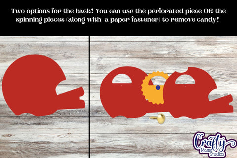 Football Candy Dome Holder, Football Helmet Sports Candy Svg SVG Crafty Mama Studios 