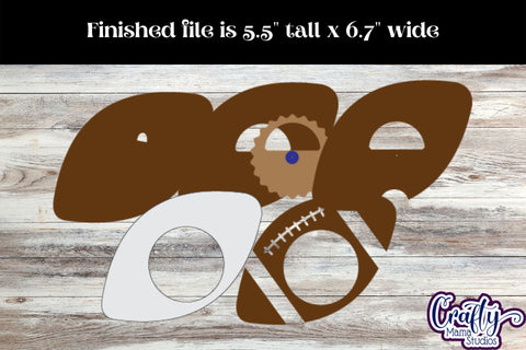 Football Candy Dome Holder, Football Sports Candy Bundle Svg SVG Crafty Mama Studios 