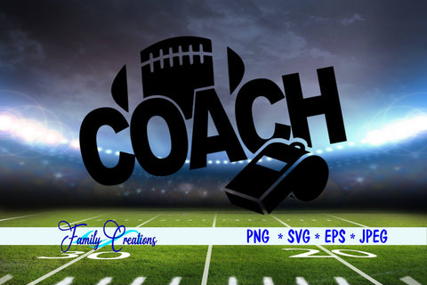 Football Coach SVG Family Creations 