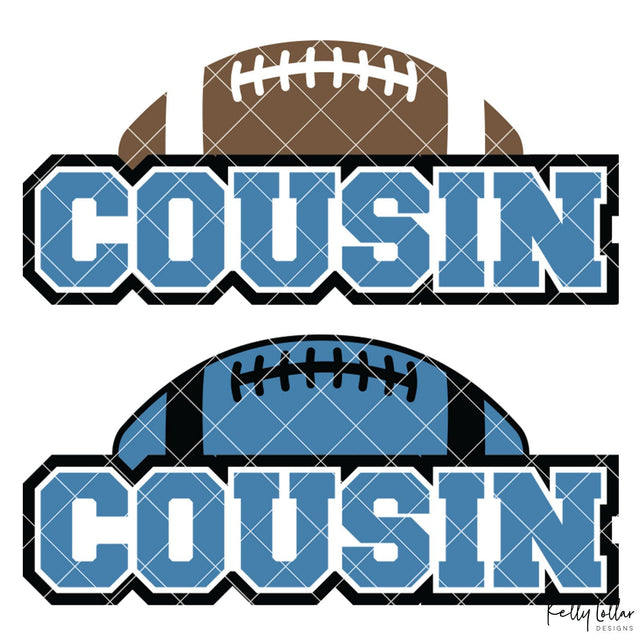 Football Cousin SVG Kelly Lollar Designs 