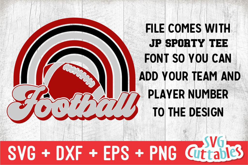 Football Cut File - Football Template 0047 - svg - eps - dxf - Footbal ...