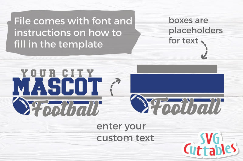 Football Cut File - Football Template 0050 - svg - eps - dxf - Footbal ...