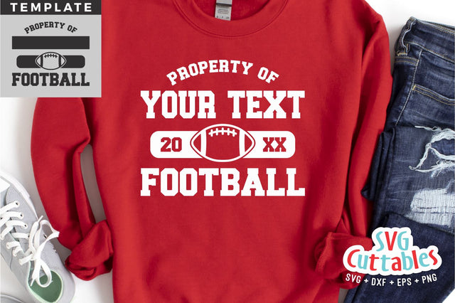 Football Cut File - Football Template 0058 - svg - eps - dxf - Football Shirt Design - Silhouette - Cricut cut file, Digital download SVG Svg Cuttables 