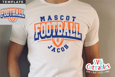 Football Cut File - Football Template 0060 - svg - eps - dxf - Football Shirt Design - Silhouette - Cricut cut file, Digital download SVG Svg Cuttables 