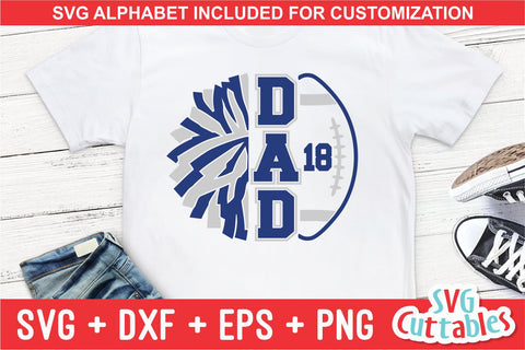 Football Dad and Cheer Dad SVG Svg Cuttables 