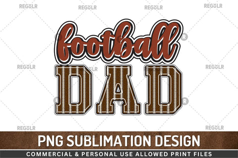 Football dad Sublimation Design Sublimation Regulrcrative 