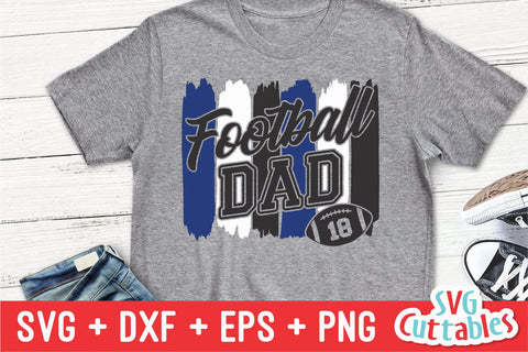 Football Dad svg - Football Dad Cut File - svg - dxf - eps - png - Football Cut File - Brush Stroke - Silhouette - Cricut - Digital Download SVG Svg Cuttables 