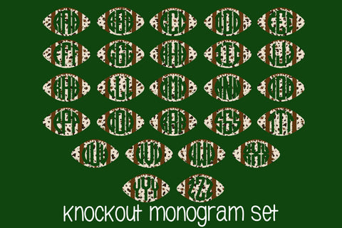 Football Doodle Letters Bundle Sublimation Crafty Mama Studios 