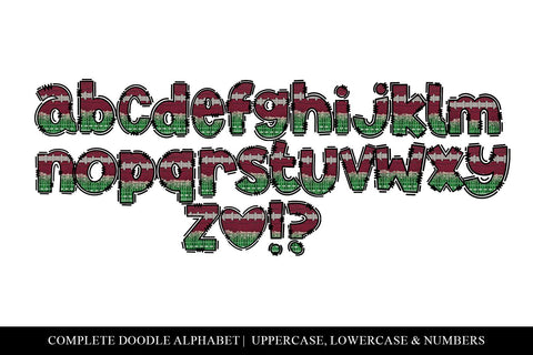 Football Doodle Letters, Football Sublimation Alphabet Set Sublimation BijouBay 