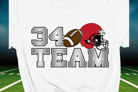 Football Doodle Letters PNG Sublimation Crafty Mama Studios 